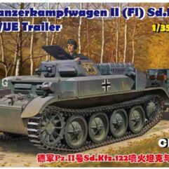 Panzerkampfwagen II (Fl) Sd.Kfz. 122 w/UE Trailer