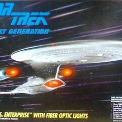 Star Trek The Next Generation U.S.S. Enterprise With Fiber Optic Lights