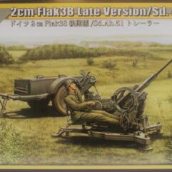 German 2 cm Flak38 Late Version w/Sd. Ah 51
