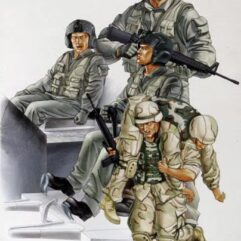 Modern U.S. Army CH-47D Crew & Infantry