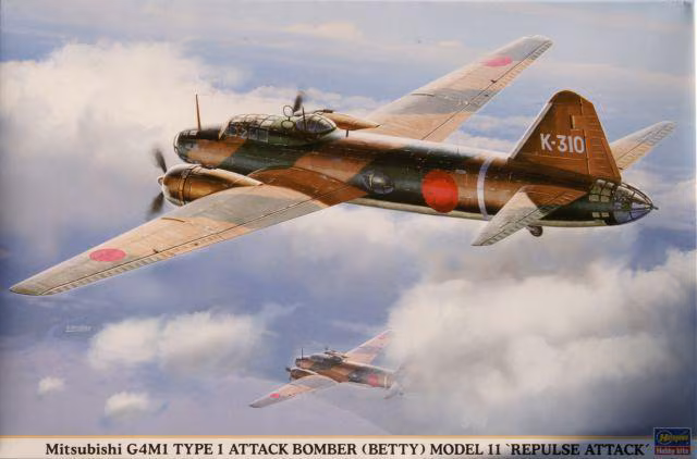 Mitsubishi G4M1 Type 1 Attack Bomber (Betty) Model 11 'Repulse Attack'