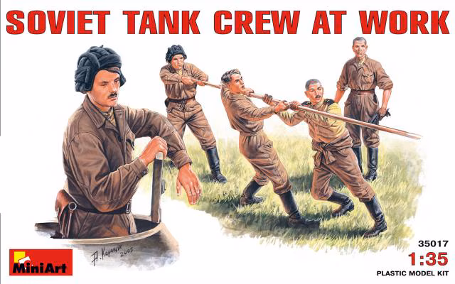 Soviet Tank Crew at Work