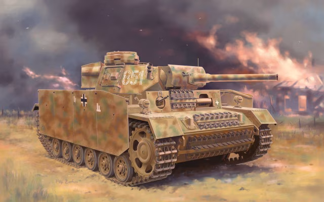 Pz.Kpfw.III (Fl) Ausf.M w/Schurzen with (MasterClub track set, and T-Rex Studio smoke discharger)